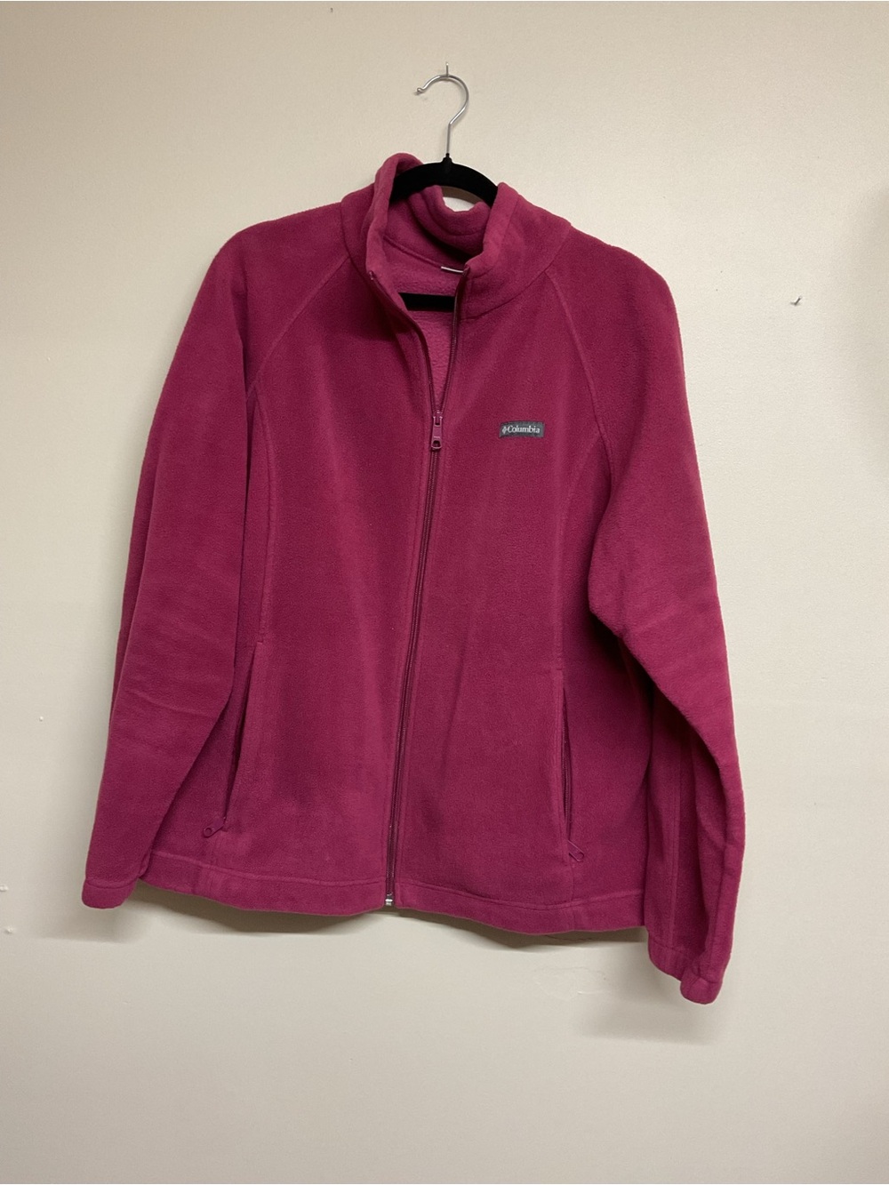 Columbia Women's Raspberry Pink Full-Zip Fleece Jacket